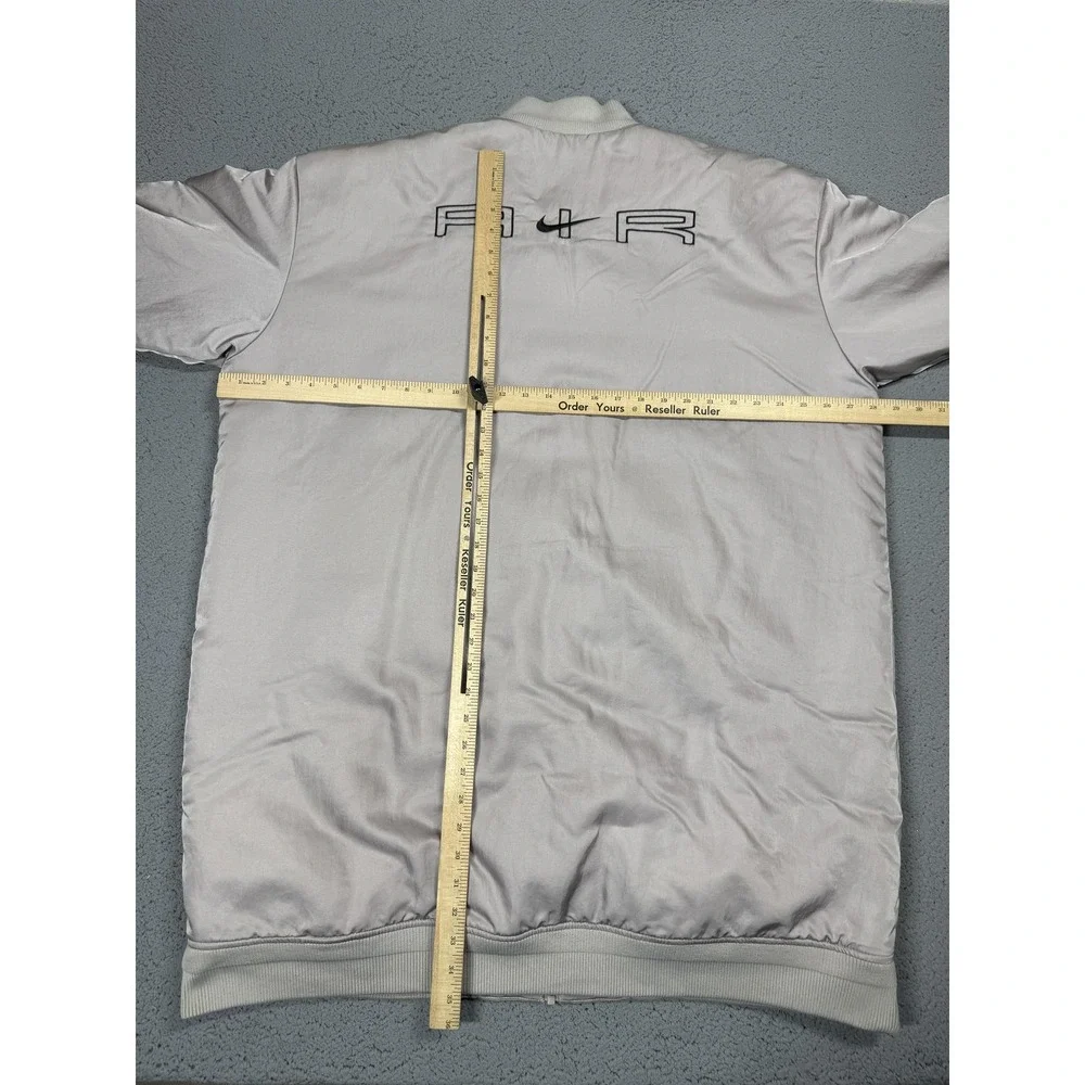 Nike Therma-FIT Air Jacket Mens 2XL Gray Full Zip Insulated Bomber DD4640-033